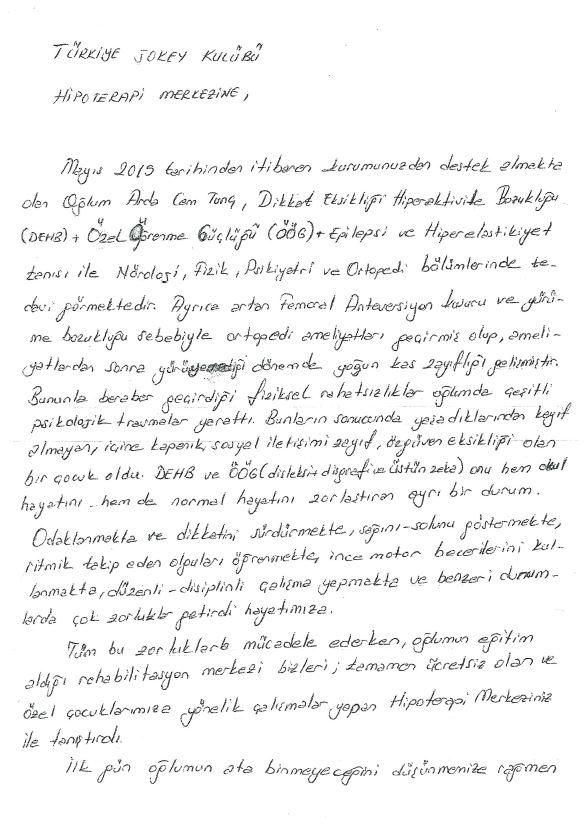 Danışan Mektubu